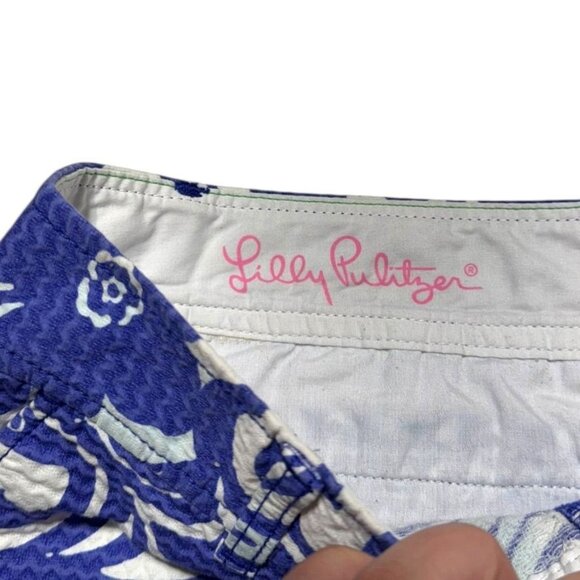 Lilly Pulitzer Blue and White walsh shorts - Picture 5 of 9